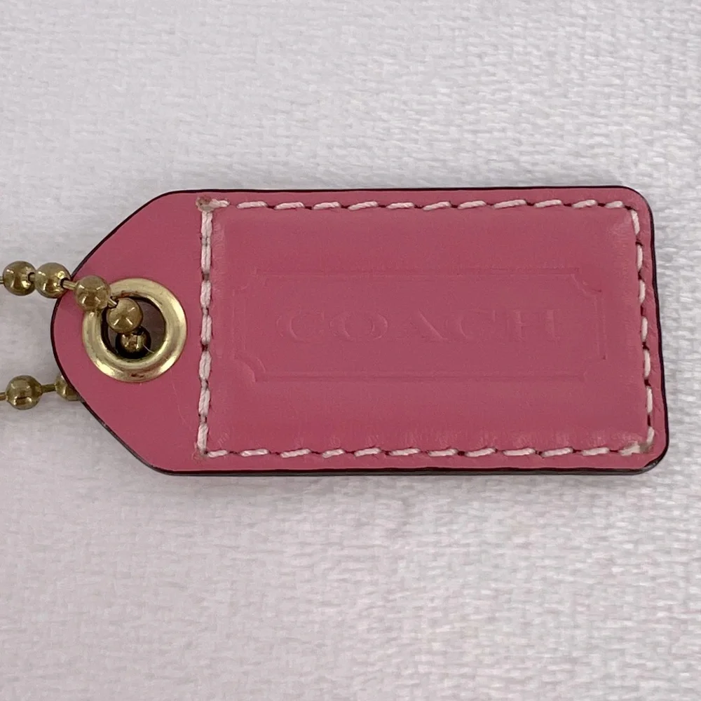 Coach Pink Bag Tag - Picture 2 of 6